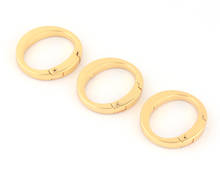 30mm Gold Spring Round Ring Spring Snap Hook Gate O Ring,Metal Purse Hardware Webbing Bag Clasp Spring Buckle for Handbag 2024 - buy cheap