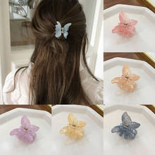 Sweet Small Mini Hair Claws Clip For Women Butterfly Shape Barrette Acrylic Geometric Hairpin Resin Hair Accessories Hair Clips 2024 - buy cheap