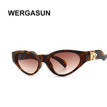 Женские солнцезащитные очки в винтажном стиле WERGASUN, солнцезащитные очки в оправе кошачий глаз, UV400 2024 - купить недорого
