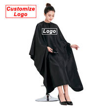 Customize Logo Hair Cape Hidden Sleeves Salon Hairdresser Hair Cutting Customer Cloth Apron Wrap Gown Hairdressing Supplies 1455 2024 - buy cheap