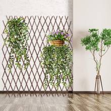 NEW Wooden Fence Durable Retractable Plant Climbing Frame Trellis Flower Decoration Stand 2024 - buy cheap