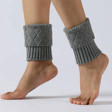 1 Pair Women Buttons Leg Warmers Autumn Winter Short Hollow Boot Cuff Piernas Knitting Boot Socks Gaiters 4 Colors 2024 - buy cheap