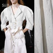 Siiboo 100% cotton poplin fabric with fluffy thread embroidery decor designer tissu for dress blazer pants artistic style sp6434 2024 - buy cheap