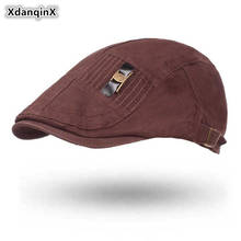 XdanqinX Snapback шляпа для взрослых мужские хлопковые береты регулируемый размер Индивидуальность Мода Винтаж Спортивная Кепка для мужчин новинка папа шляпа 2024 - купить недорого