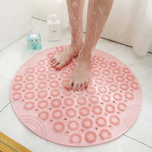 Bathroom Mat Anti-Slip Soft Massage Pad with Sucker  Bathtub Carpet Shower Pad  Bathroom Rugs and Mat Set  Shower Mat Round PVC 2024 - buy cheap