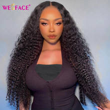 Lace front human hair wigs for Black Women deep wave curly wig 4*4 closure wig brazilian afro short long water curl wig Wesface 2024 - buy cheap