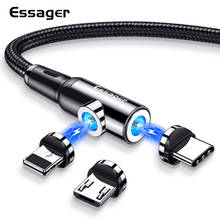 Essager Magnetic Micro USB Type C Cable For iPhone Samsung Fast Charging Magnet Charger Android Mobile Phone Cable Wire Cord 2024 - buy cheap