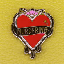 Muderino Stay Sexy Don't Get Murdered Brooch Rue Crime Fan SSDGM Enamel Pin add a little flair to your outfits 2024 - купить недорого