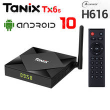 TV Box Newest TANIX TX6S Smart Android 10.0 4GB RAM 32GB 64GB ROM Allwinner H616 WiFi Media Player 4K 6K HD 2GB 8GB Set Top Box 2024 - buy cheap