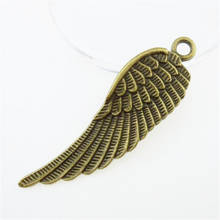 6pcs Antique Bronze Feather Angel Wings Charms Pendants Accessories For DIY Necklace Bracelet Alloy Jewelry Making 12705 2024 - buy cheap