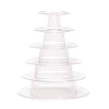 Round 6 Tier Macaron Tower Cake Stand Cupcake Macaroons Display Rack Holder Tools Wedding Decoration Easter Party Supplies 2024 - buy cheap