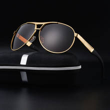 BOOROOT Anti-glare Metal Polarized Sunglasses Driver's Goggles Sun Glasses UV400 Classic Frame Mens Sunglasses 2024 - buy cheap