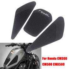 Pegatina protectora de goma para tanque de motocicleta, Protector de rodilla, almohadilla de agarre, calcomanía para Honda Bel 500, REBEL 300, CMX 500, CM500, CM300 2024 - compra barato