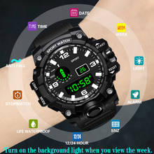 Модные брендовые военные часы, мужские электронные светодиодные цифровые наручные часы, уличные водонепроницаемые мужские спортивные часы, Relogio Masculino 2024 - купить недорого