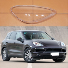 Lente de faro delantero de coche, cubierta de faro para Porsche cayenne 2011 2012 2013 2014 2024 - compra barato