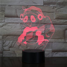 Мультяшная обезьяна 3D ночник подарок прикроватная Usb лампа детское обслуживание моделирование стол для сна освещение для спальни Декор AW-3322 2024 - купить недорого