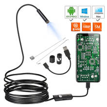 New Endoscope Camera 1080P HD USB Endoscope with 8 LED 1/2/3/5mCable Waterproof Inspection Borescope for Android PC 2024 - buy cheap