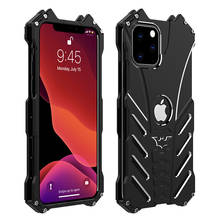 Capa bat para iphone 6 6s 7 8 plus 11 pro max, capa bumper de metal de alumínio, tampa traseira para iphone x xr xs max flash se 5c 2024 - compre barato