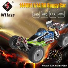 Wltoys 144001 1/14 4wd liga 60km/h alta velocidade rc buggy carro elétrico brinquedos 100m carro de controle remoto novo design deriva carro 2024 - compre barato