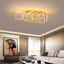 Remote Dimming LED Ceiling Lights 58W 78W Gold/Black/Gray Aluminum Ceiling Lamp For Dining Living Room Indoor Home Decoration 2024 - buy cheap