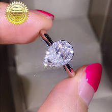 18K goldr ring 1ct D VVS moissanite ring Engagement&Wedding Jewellery with certificate 0056 2024 - buy cheap