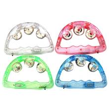 Flashing Bell Sensory LED Light Tambourine Light Child Party Favor Rattle Toy Glow Shaking Handbell Evening Party Stage Prop 2024 - buy cheap