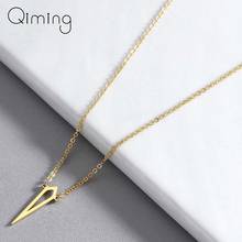Stainless Steel Minimalist Necklace Women Men Jewelry Stainless Steel Vintage Gold fashion Chain Punk Pendant Necklace  2024 - buy cheap