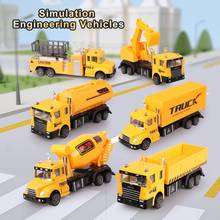 6 in 1 Miniature Engineering Cars Alloy Model Car Set Diecast Truck 1/18 Toys for Boys Metal Simulation Vehicle Kids Gifts 2024 - buy cheap