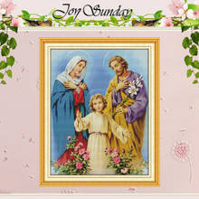 Holy Family Patterns Counted Cross Stitch DIY 11 14CT Cross Stitch Set Wholesale Chinese Cross-stitch Kits Embroidery Needlework 2024 - buy cheap