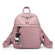 2020 Hot sale New fashion PU Leather backpack women's bag leisure outdoor waterproof travel backpack school student bag ZX-037. 2024 - buy cheap