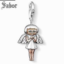 thomas Guardian Angel Charm, gifts DIY Accessories Jewelry For Women,2020 Gift Silver color Fit Bracelet jewellery charms 2024 - buy cheap