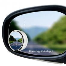 Espejo de punto ciego ajustable para coche, visión trasera convexa de empuje giratorio de 360 °, gran angular, asistencia inversa 2024 - compra barato