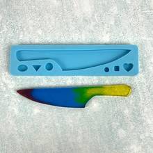 Herramientas de fundición para manualidades DIY, cuchillo creativo, molde de resina epoxi, molde de silicona larga para Dagger 2024 - compra barato