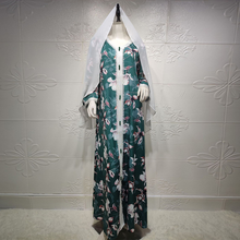 Марокканский кафтан этнические V шеи ленты мусульманское платье макси для женщин Jalabiya платья абайя полный рукав арабский хиджаб исламский Дубай Халат 2024 - купить недорого