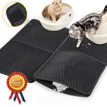 Impermeable Gato alfombra de cama de doble capa gatos cachorros de captura para caja de arena productos de alfombrilla para perros cama para gatos casa limpia # 2024 - compra barato