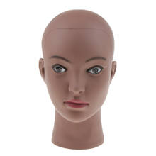 Mannequin Head Brown Female Pro Cosmetology Wig Hat Necklace Display Model 2024 - buy cheap