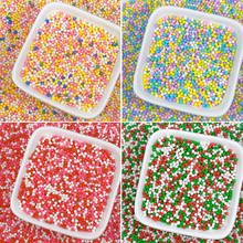 Mini contas de açúcar comestíveis de 2mm, bolas de açúcar em pérolas, uso em fondant, faça você mesmo, decoração de bolo com bolas coloridas, frete grátis 2024 - compre barato