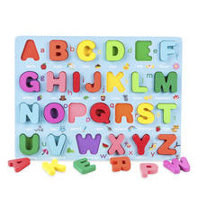 3D головоломка деревянная игрушка Монтессори Цифровая форма алфавита подходящая игра для детей ранняя детская развивающая игрушка 2024 - купить недорого