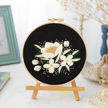 DIY Embroidery kit for Beginners FlowerPattern Printed Needlework Set Cross Stitch with Hoop Handmade Sewing Arts  Handicraft 2024 - buy cheap
