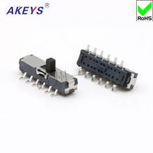 MST-42D01 MINI slide switch 4P2T SMD SMT 12-контактный 2-позиционный мини-переключатель, микро-переключатель 2024 - купить недорого