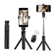 3 In 1 Selfie Stick Phone Tripod Extendable Monopod with Bluetooth Remote for Smartphone Selfie Stick 2024 - buy cheap