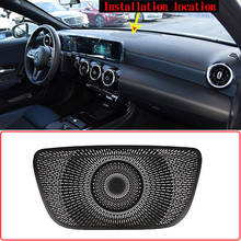 Aluminum Alloy Black Car Dashboard Speaker Cover Trim For Mercedes benz A Class W177 V177 A180 A200 2019 2020 Accessories 2024 - buy cheap