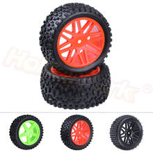 2 peças 88mm de borracha rc 1/10 rodas traseiras de buggy pneus hex 12mm de largura: 41mm para carro de controle remoto hobby 2024 - compre barato