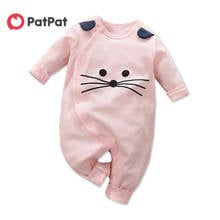 PatPat 2020 New Summer and Spring Lovely Mouse Design 3D Ear Long-sleeve Jumpsuit for Baby 2024 - buy cheap