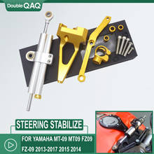 For Yamaha MT-09 2013 2014 2015 2016 2017 2018 Steering Damper Mounting Bracket Kit Stabilizer MT09 FZ09 Reversed Safety Control 2024 - buy cheap