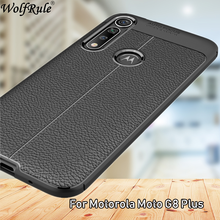 Чехол для Motorola Moto G8 Plus, Модный чехол в стиле личи, силиконовый Прочный Гибридный чехол для Motorola G8 Plus, чехол для Moto G8 Plus 2024 - купить недорого