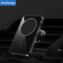Cargador inalámbrico Qi para coche, cargador magnético de 15W para iPhone 12, 12Pro, 12Pro Max 2024 - compra barato