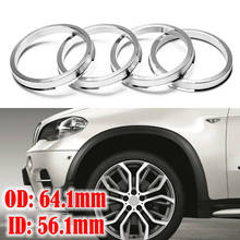 4X Car Aluminium Alloy Wheel Hub Centric Rings center Bore OD 64.1mm ID 56.1mm Center Collar Wheel Hub Ring Wheel Spacer Set 2024 - buy cheap