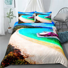 Summer Holiday Bedding Set Twin Full Queen King Size Bed Cover Natural View Duvet Cover Microfiber Bed Linen Set 2/3 Piece 2024 - buy cheap