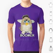 Ok Boomer T Shirt Men Women Teenage 6Xl Ok Boomer Boomer Millennial Meme Shitpost Furby Furbie Retro 2024 - buy cheap